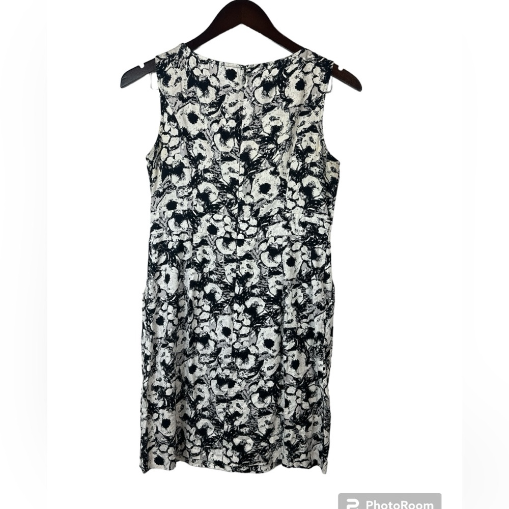 Ann Taylor Loft Women’s Sheath Floral Abstract Printed Sleeveless Dress Size 6 - Picture 3 of 8